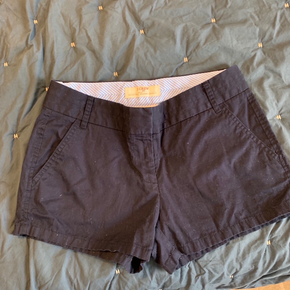 J-Crew navy-colored Chino Broken-In shorts